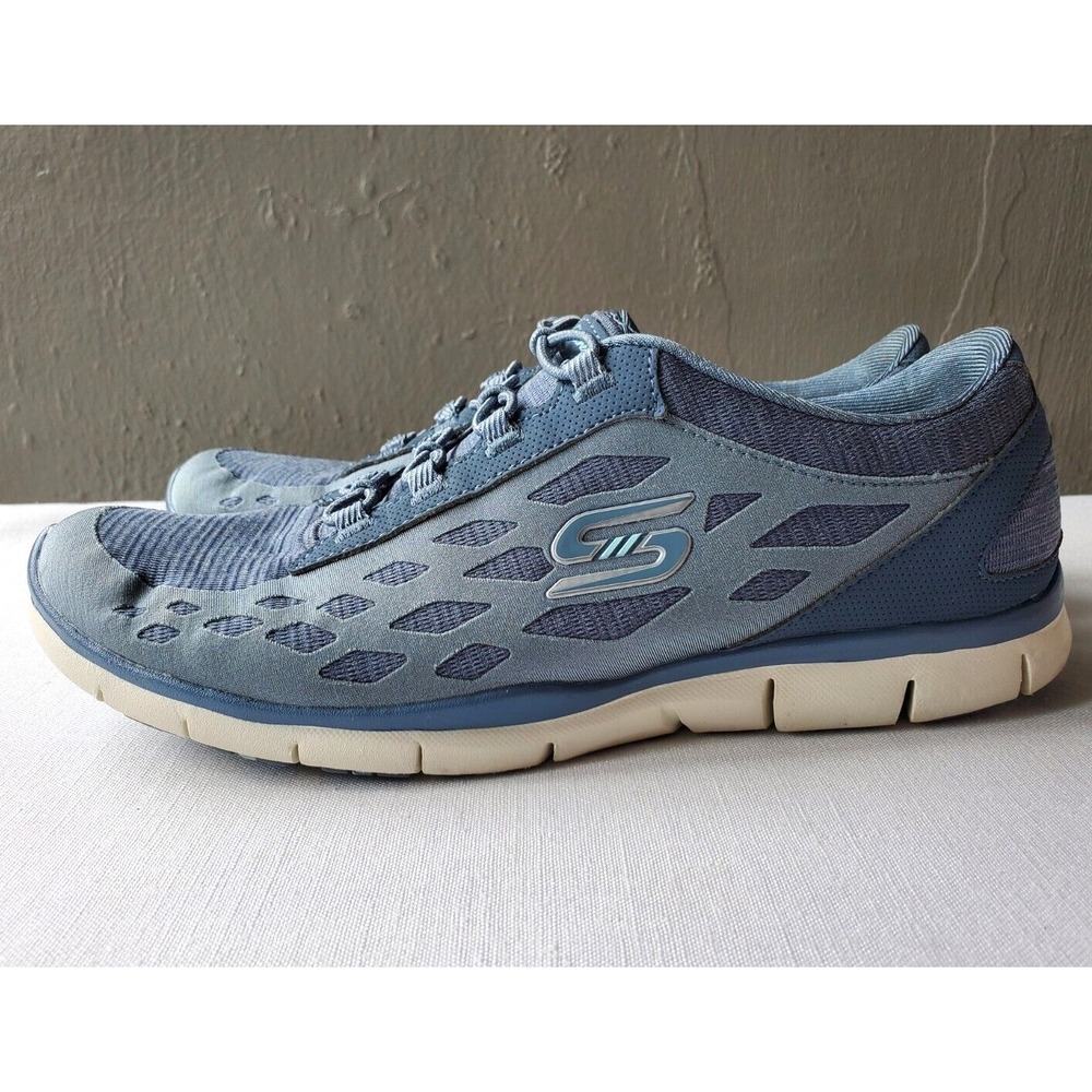 Skechers Womens Gratis This Moment 23361 shoes Teal size 10 - Picture 7 of 13